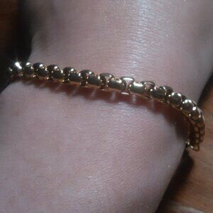 Ion Plated Yellow Gold Stainless Steel Boho Bracelet